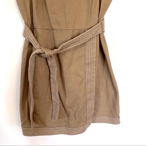 Urban Outfitters Trapunto Stitch Twill Mini Dress Sz 4 - Picture 8 of 16